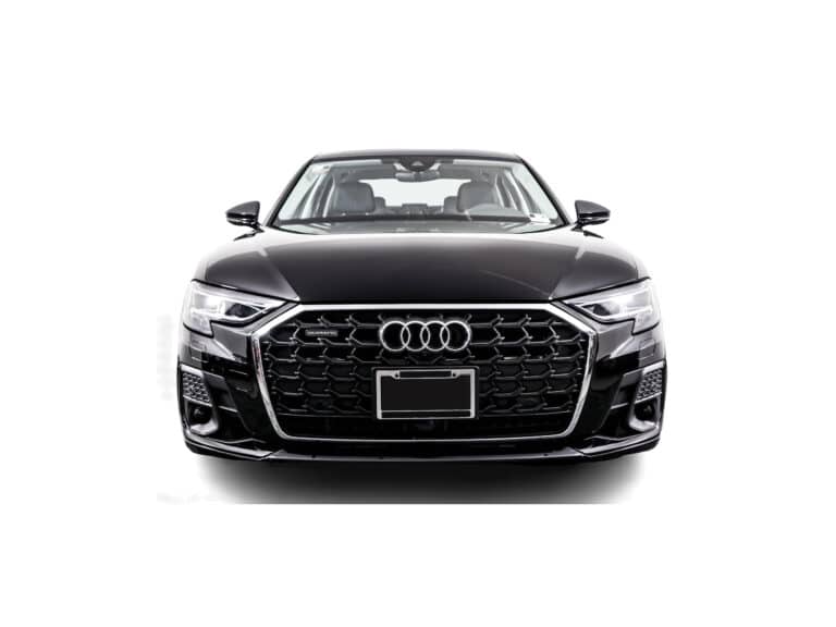 Black Audi A8 Front view