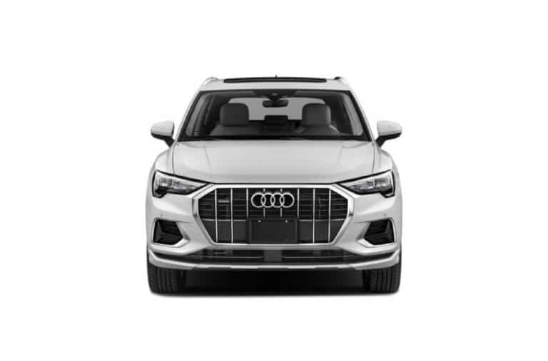 White Audi Q3 Front View