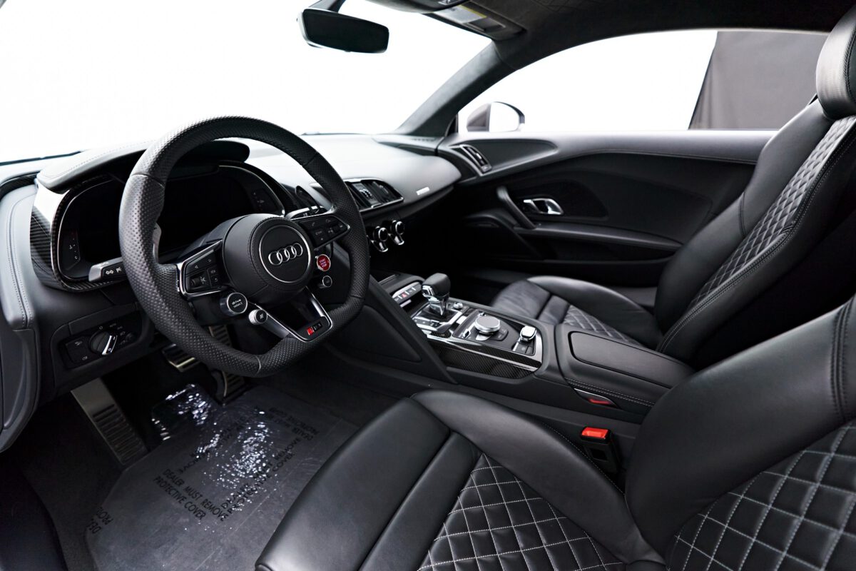 Audi R8 Driver's seat view