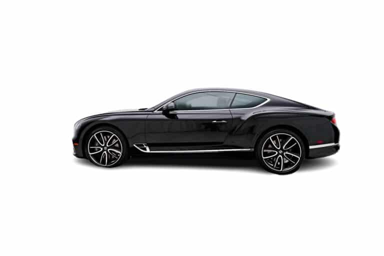 Black Bentley Continental GT Side view