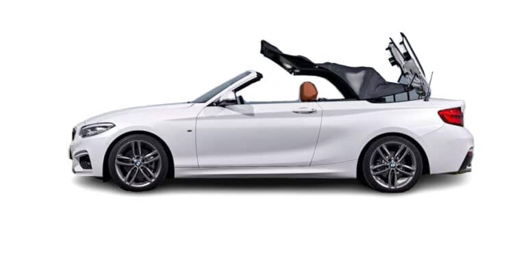 White BMW 2 Series Cabriolet Open Top