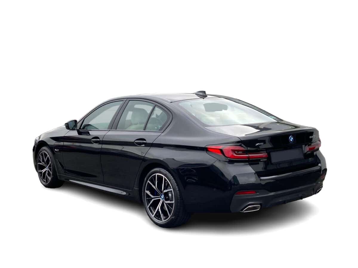 Black BMW 5 Series Rear view