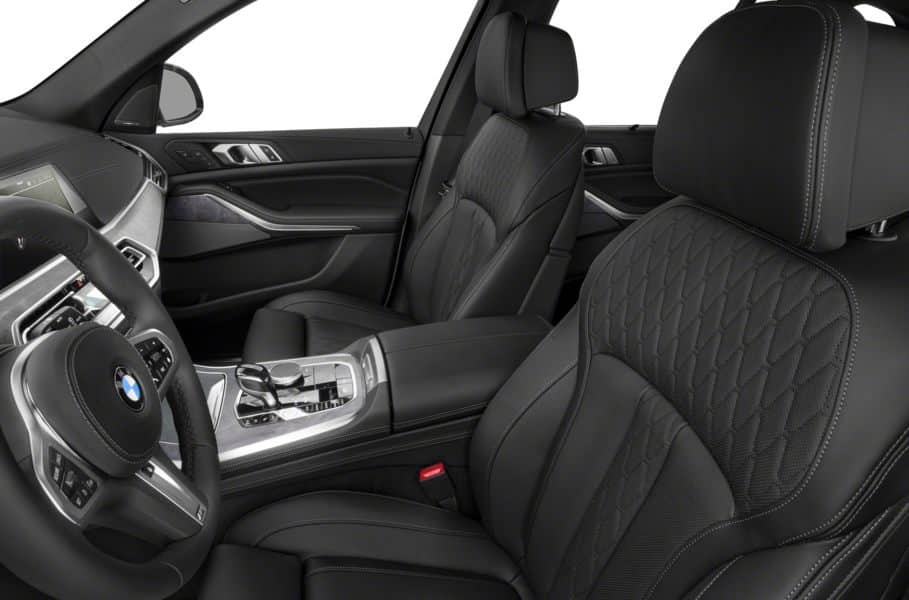 BMW X5 Black Leather front seats