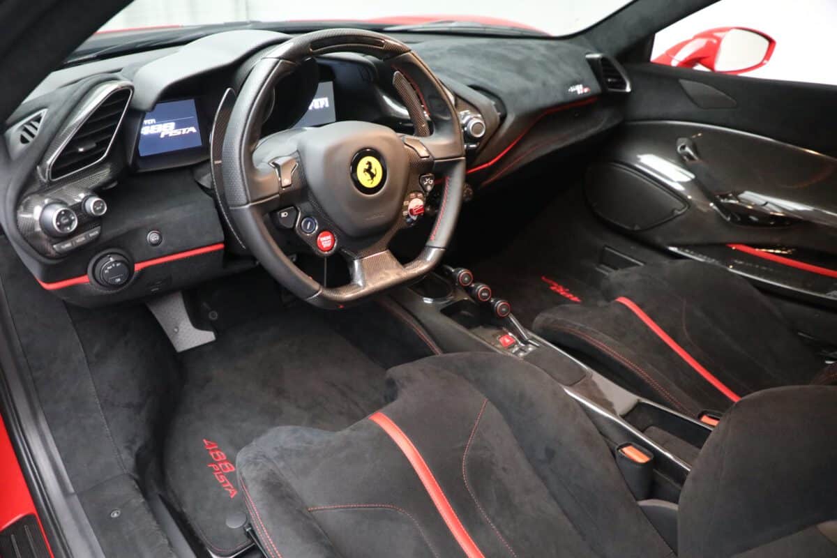 Ferrari 488 Pista Driving cockpit