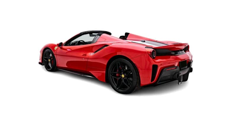 Ferrari 488 Pista Spider Half rear side view