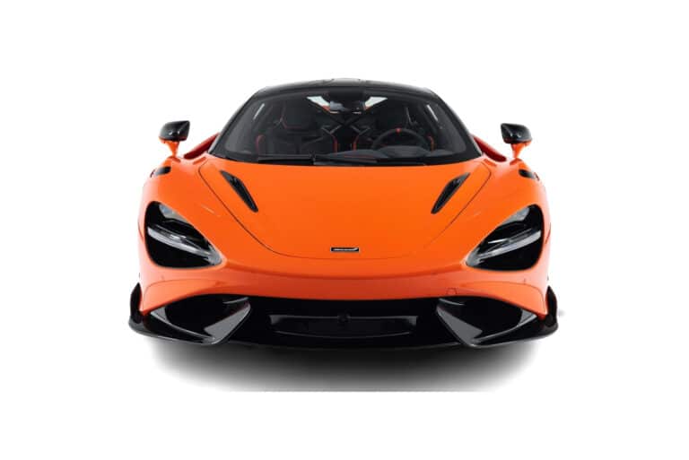 Orange McLaren 765LT Front view