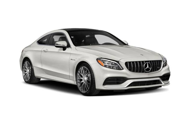 Mercedes C63 AMG Half side front view