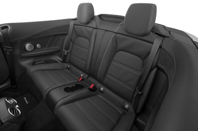 Mercedes C63 AMG Cabriolet Rear seats