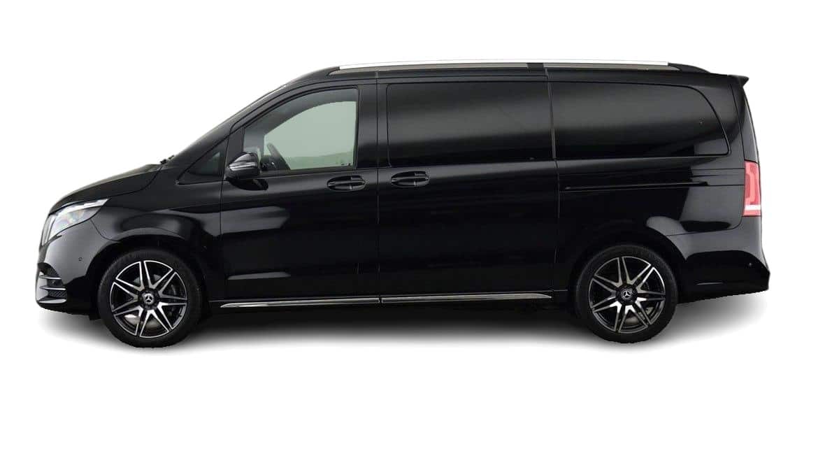Black Mercedes V-Class Side view