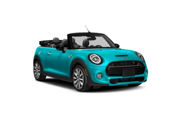 Mini Cooper Cabriolet Half side front view