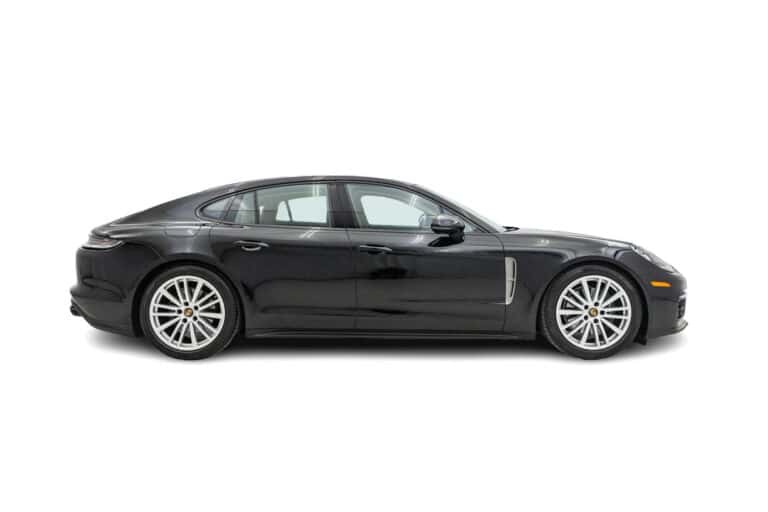 Black Porsche Panamera Side view