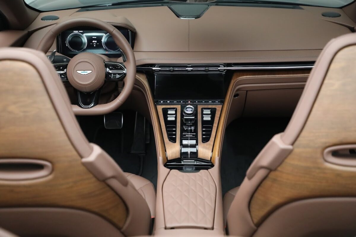 Aston Martin DB12 Volante driving gear
