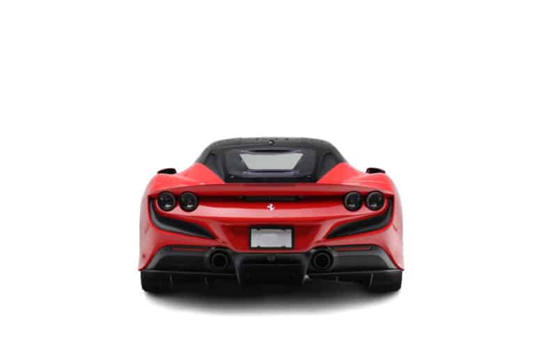 Red Ferrari F8 Tributo back view