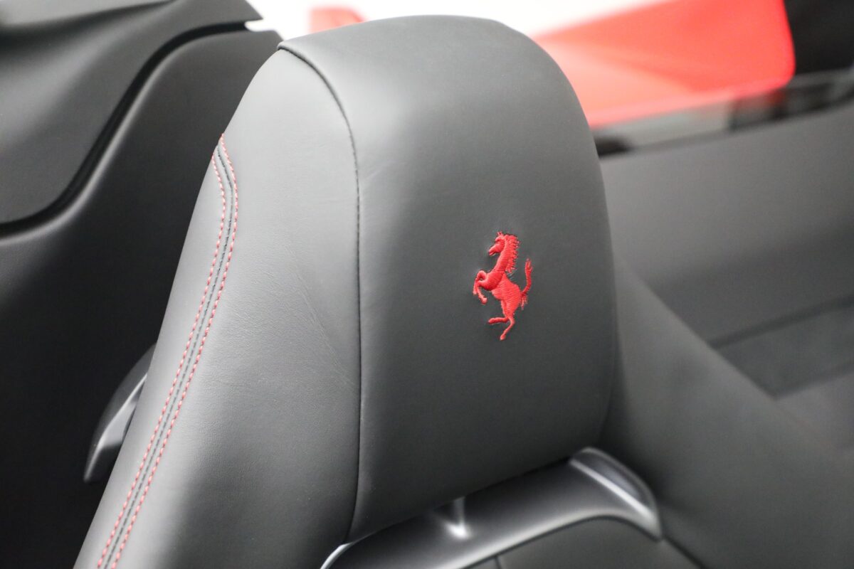 Ferrari SF90 Spider Leather seat header